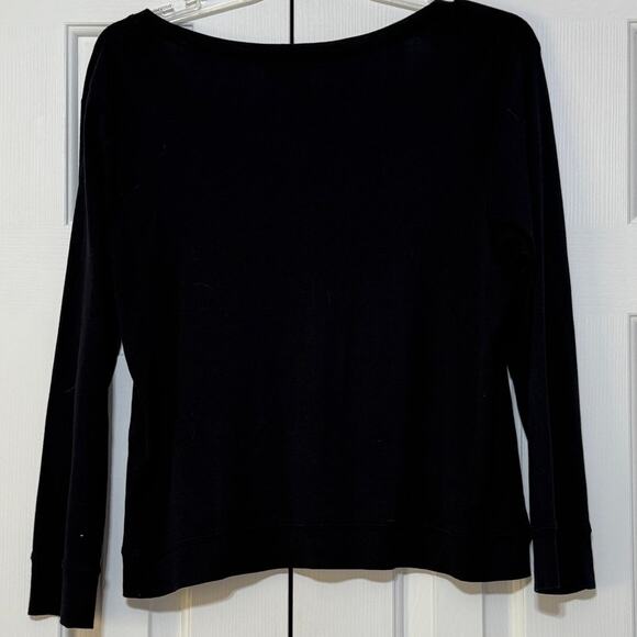 Women's Chaps Classics Black Button Up Knit Cardigan, Size XL - Picture 2 of 3